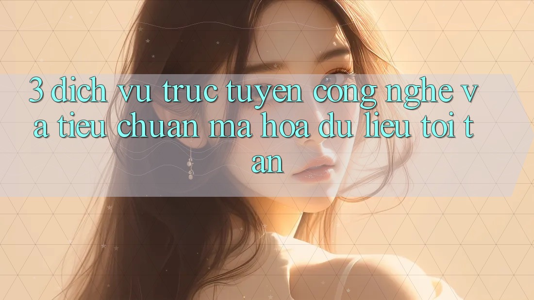 3. Dịch vụ trực tuyến công nghệ và tiêu chuẩn mã hóa dữ liệu tối tân