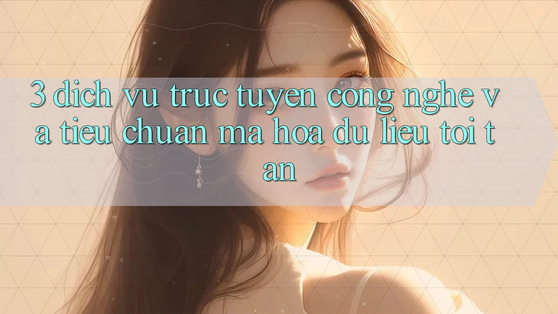 3. Dịch vụ trực tuyến công nghệ và tiêu chuẩn mã hóa dữ liệu tối tân