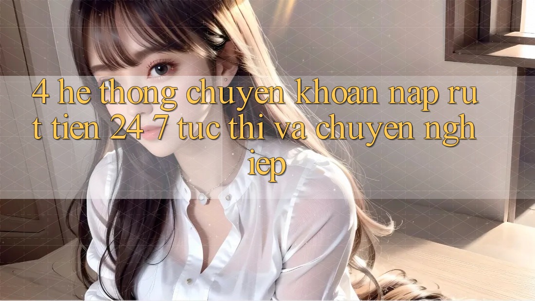 4. Hệ thống chuyển khoản nạp - rút tiền 24/7: Tức thì và chuyên nghiệp