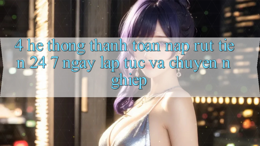 4. Hệ thống thanh toán nạp - rút tiền 24/7: Ngay lập tức và chuyên nghiệp