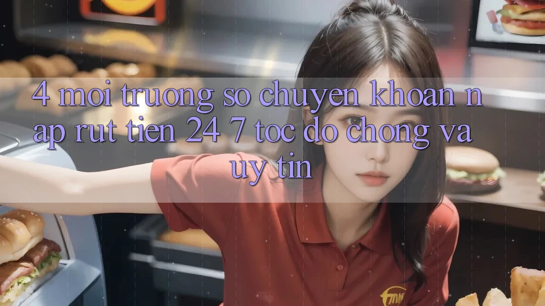 4. Môi trường số chuyển khoản nạp - rút tiền 24/7: Tốc độ chóng và uy tín