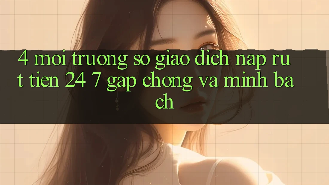 4. Môi trường số giao dịch nạp - rút tiền 24/7: Gấp chóng và minh bạch