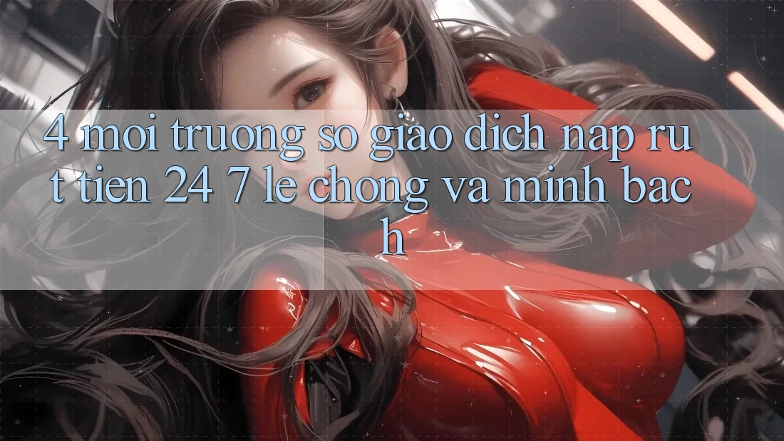 4. Môi trường số giao dịch nạp - rút tiền 24/7: Lẹ chóng và minh bạch