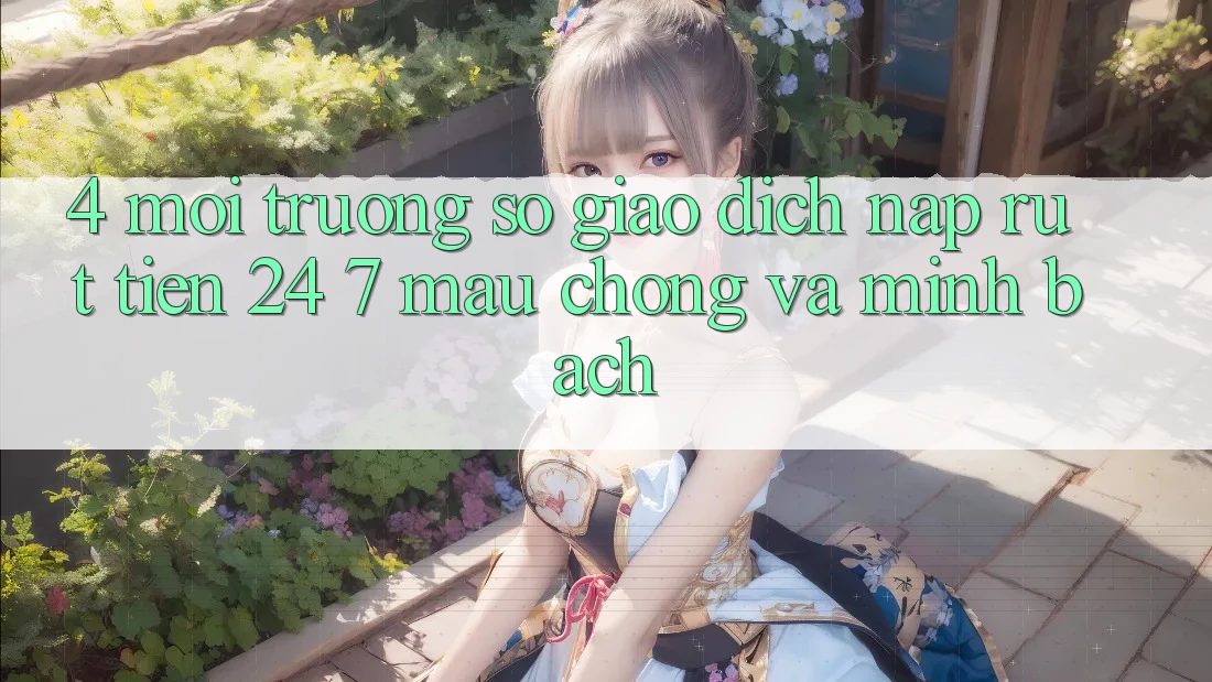 4. Môi trường số giao dịch nạp - rút tiền 24/7: Mau chóng và minh bạch