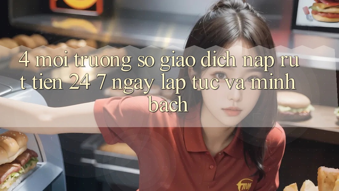 4. Môi trường số giao dịch nạp - rút tiền 24/7: Ngay lập tức và minh bạch