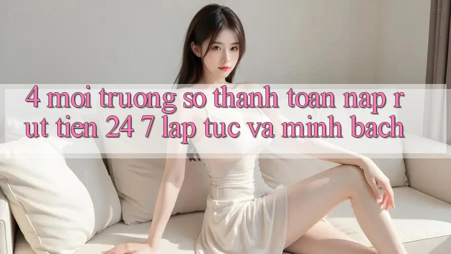 4. Môi trường số thanh toán nạp - rút tiền 24/7: Lập tức và minh bạch