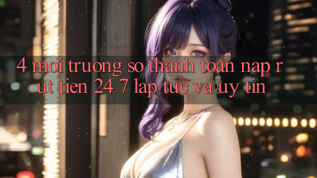 4. Môi trường số thanh toán nạp - rút tiền 24/7: Lập tức và uy tín