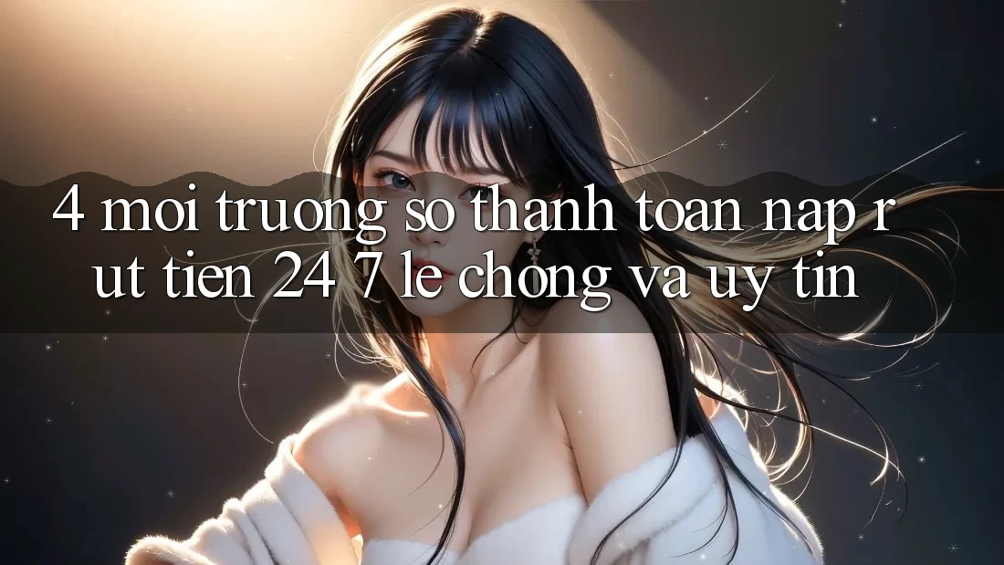 4. Môi trường số thanh toán nạp - rút tiền 24/7: Lẹ chóng và uy tín