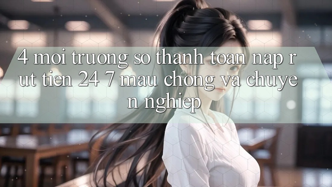 4. Môi trường số thanh toán nạp - rút tiền 24/7: Mau chóng và chuyên nghiệp