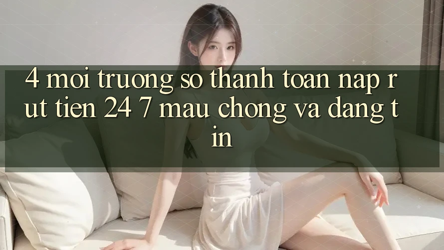 4. Môi trường số thanh toán nạp - rút tiền 24/7: Mau chóng và đáng tin