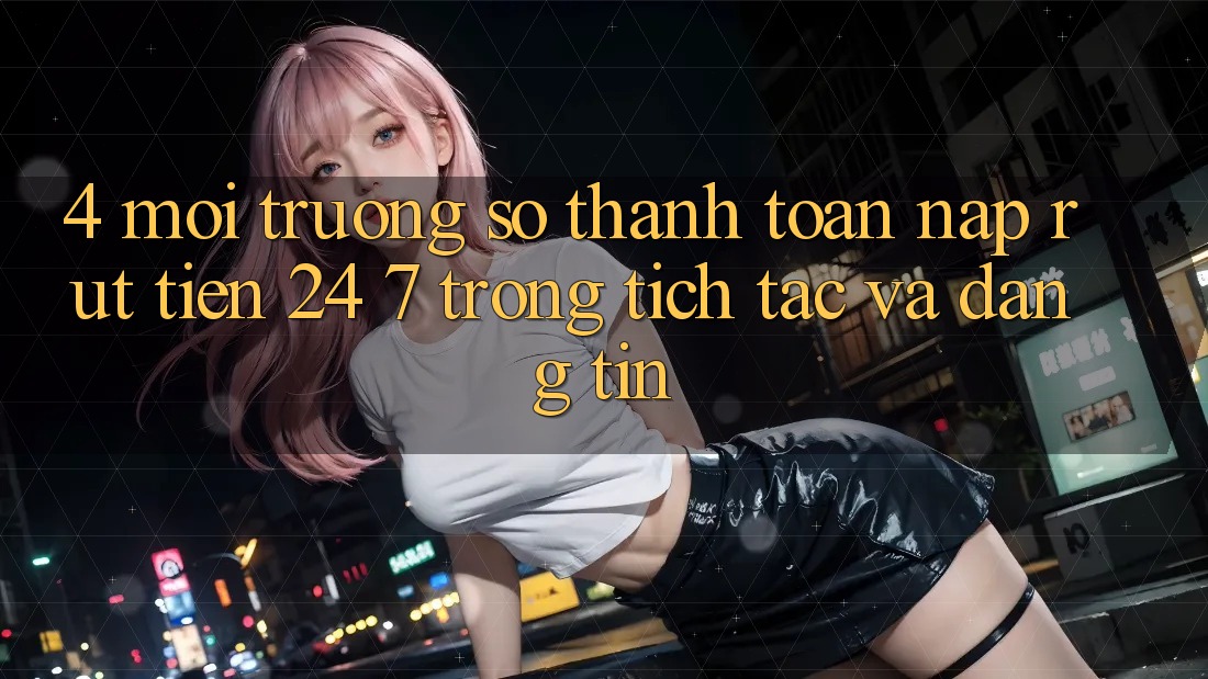 4. Môi trường số thanh toán nạp - rút tiền 24/7: Trong tích tắc và đáng tin