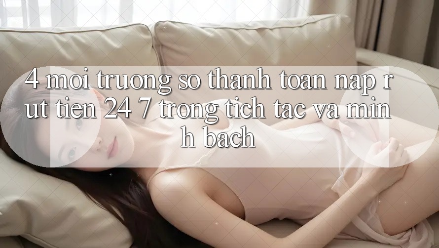 4. Môi trường số thanh toán nạp - rút tiền 24/7: Trong tích tắc và minh bạch