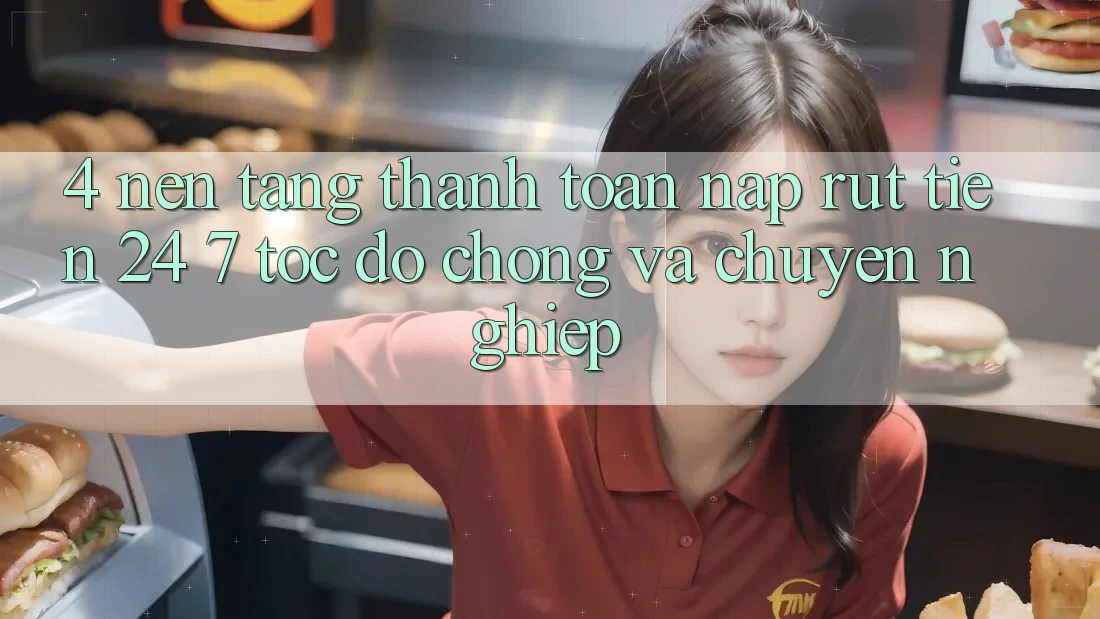 4. Nền tảng thanh toán nạp - rút tiền 24/7: Tốc độ chóng và chuyên nghiệp